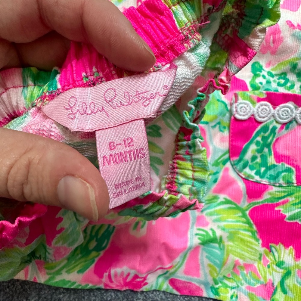 Lilly Pulitzer baby knit shift dress & bloomers in Hanging Around - Picture 6 of 9